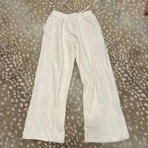 White brandy melville sweatpants
